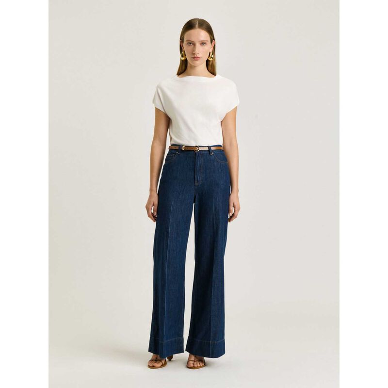 Veronika Maine Slash Neck Cap Sleeve Knit image number 3